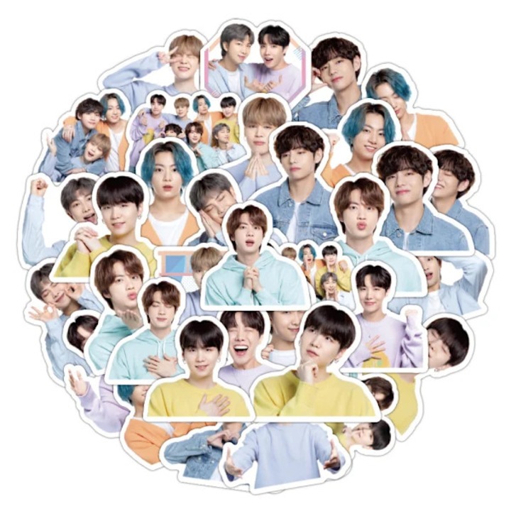 Set stickere BTS, 40 buc, multicolor, 5x5cm