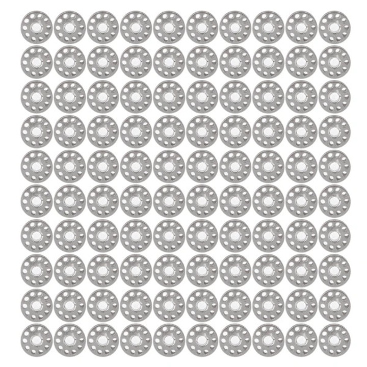 Set 100 bobine universale pentru masini de cusut, alb, dimensiune standard