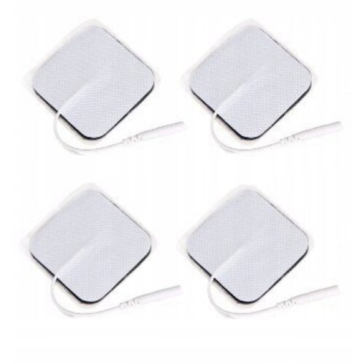 Paduri electrozi gel reutilizabile 4 buc 5x5cm autoadesive fibra