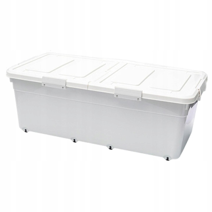 Cutie depozitare sub pat multifunctionala cu roti, inalta, 77x27x39cm, negru