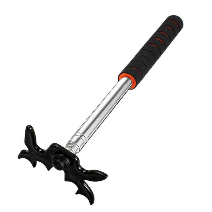 Suport tac biliard retractabil, negru, 35x150cm, cu maner burete