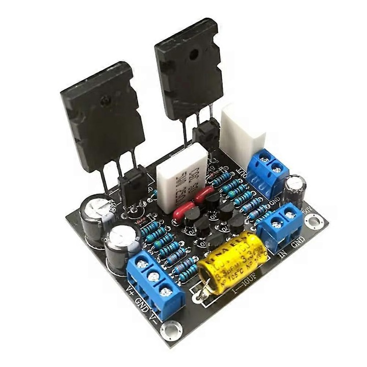 Mono erősítő panel 100W HiFi fekete 60x50x1.6mm