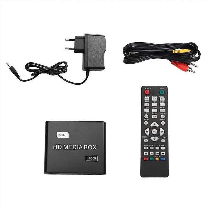 Player publicitar multifunctional HD, EU plug, ABS, 220V