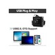 Камера USB 4MP FRU-CJK0424-260918-244, 2560x1440@30fps, обектив 2.1mm 120° широк, UVC plug-and-play, вграден микрофон, метал, черен