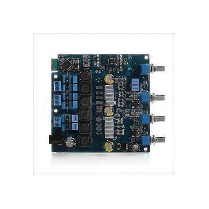 2.1 csatornás erősítő panel 50Wx2+100W kék