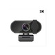 Уеб камера 2K Full HD, автофокус, микрофон, черна, USB 2.0