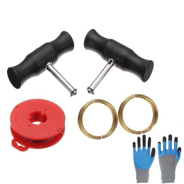 Set scule demontare parbriz, 5 piese, plastic si otel, ergonomic, universal