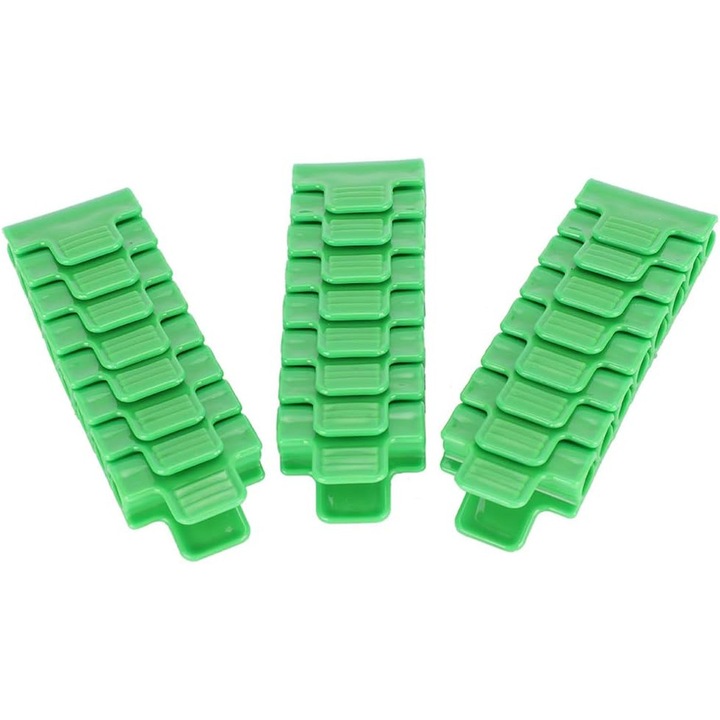 24 db műanyag klipsz készlet fóliasátorhoz, 4x3x2cm, 11mm-es csőhöz
