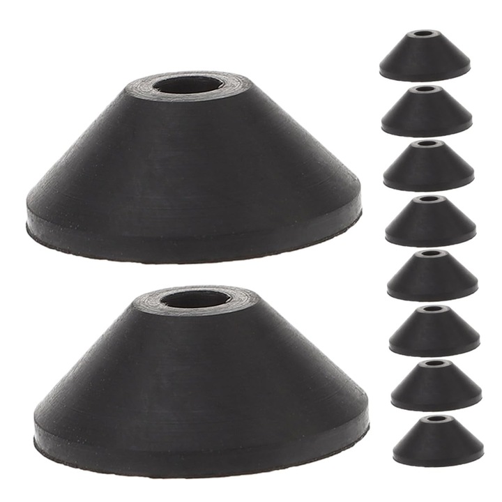Set 10 garnituri cauciuc, etanse, negre, 2.7x2.7x0.7cm, pentru rezervor si robineti toaleta