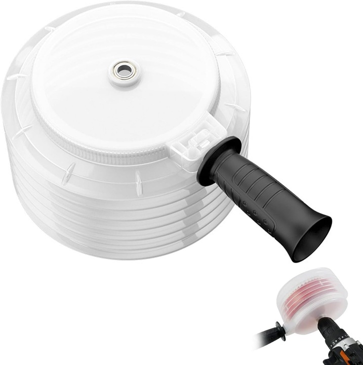 Set colector praf pentru gaurit, maner ergonomic, transparent, 155x180mm