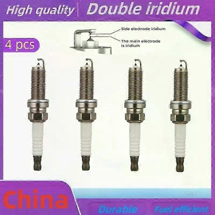 4 db dupla irídium gyújtógyertya készlet, 1.5T-2.0T, többszínű