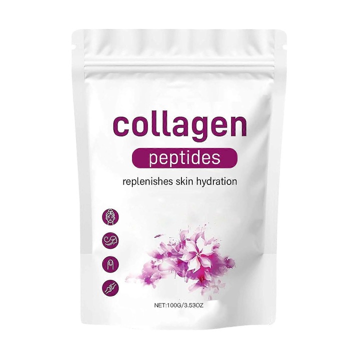 3 darabos szett, Kollagénnel és peptidekkel dúsított, újjáépítő por arcmaszk, világosító és hidratáló, kaolinnal és szilikával, Fehér, 3 x 100 g