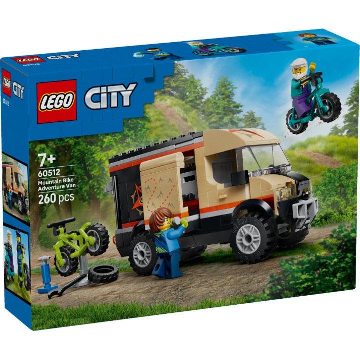 LEGO 60512 Furgoneta de aventuri cu bicicleta montana