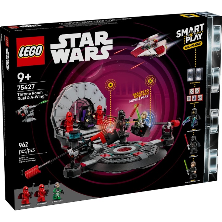 LEGO 75427 SMART Play: Duel in sala tronului si A-Wing