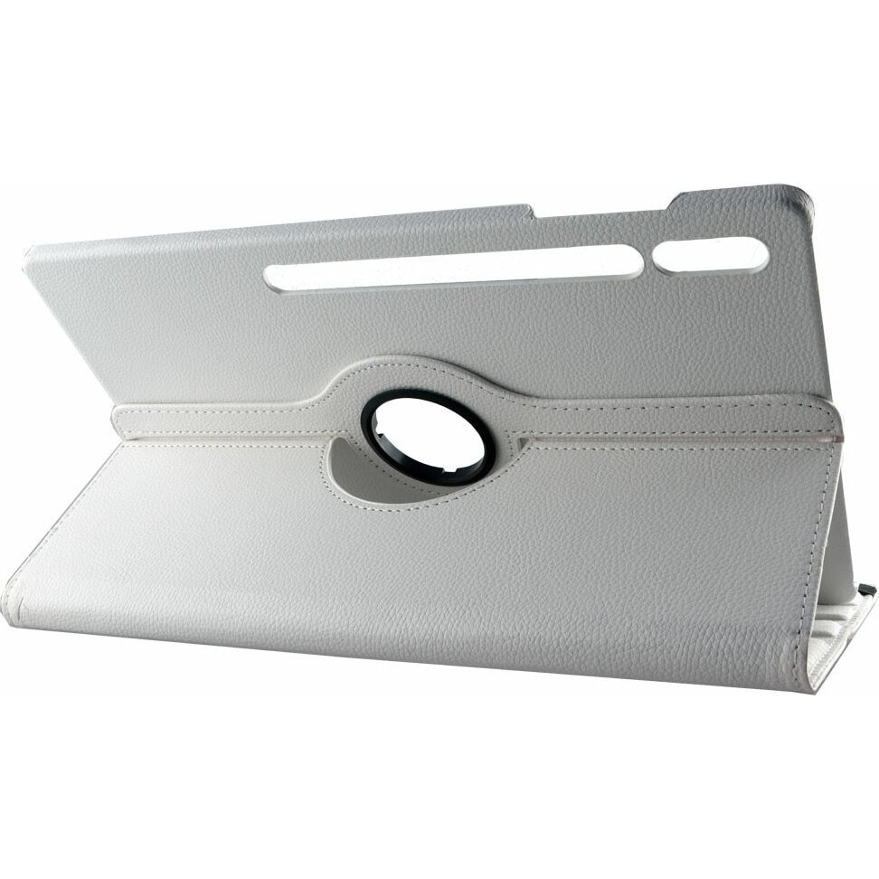 Suport carte rotativ piele Volte-Tel alb 14.6inch