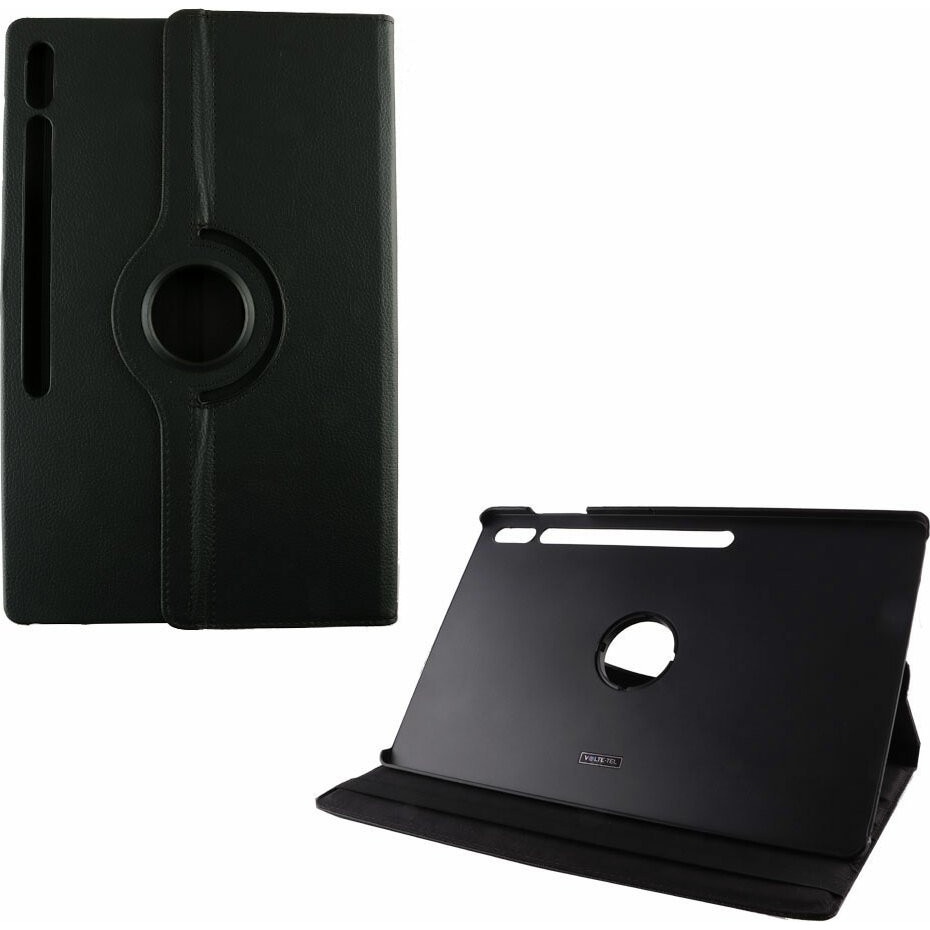 Suport carte rotativ piele Volte-Tel pentru Samsung Tab S8 Ultra 14.6 inch negru
