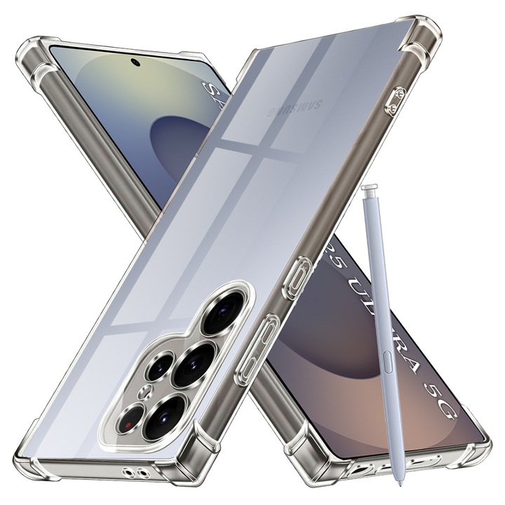 Калъф Innova Shockproof Clear Silicone - Samsung Galaxy S25 Ultra - Transparent