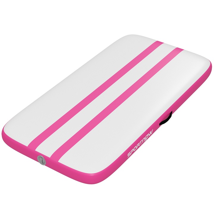 Saltea pentru gimnastica, SPORTNOW, PVC, 205 x 102 x 10 cm, Roz