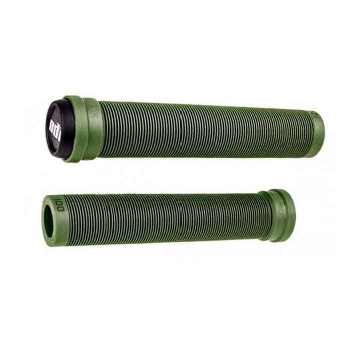 Mansoane bicicleta ODI Longneck SLX extra lungi 160 mm, compus foarte moale tip mushroom, verde