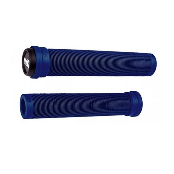 Mansoane bicicleta ODI Longneck SLX extra lungi 160 mm, compus foarte moale tip mushroom, albastru
