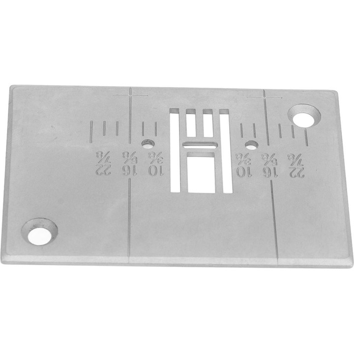 Egyenes öltésű tűlemez, acél, 7.8x5.6cm, kompatibilis Singer 6180 6160 5400 C5200