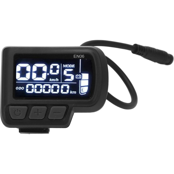 LCD kerékpárkomputer, 22.2mm, vízálló, 6 tűs kábel