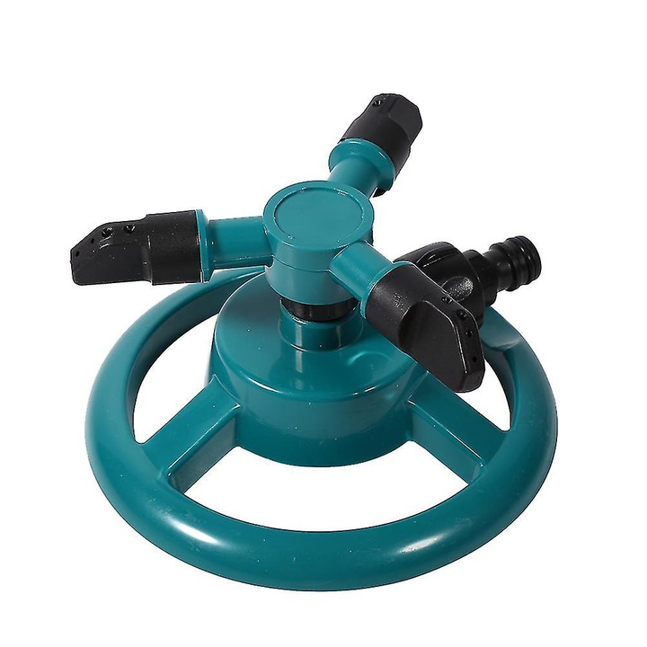 Aspersor rotativ gradina 360°, 3 duze, ABS, 15x8cm