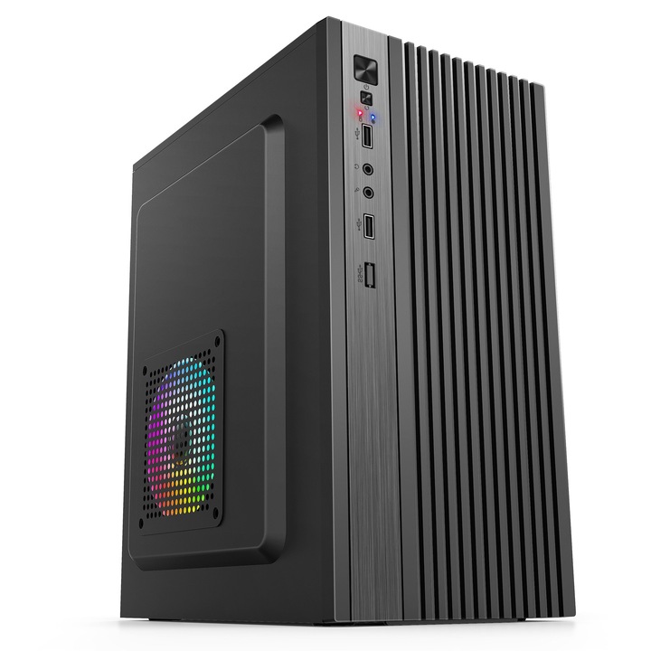 IRIS Q2517 fekete (táp nélküli) mATX számítógépház