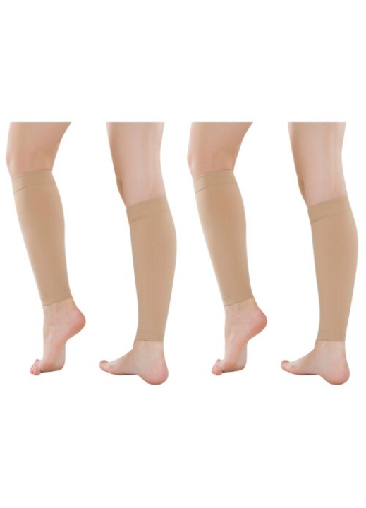 Kompressziós zokni, 2 pár, khaki, légáteresztő, unisex