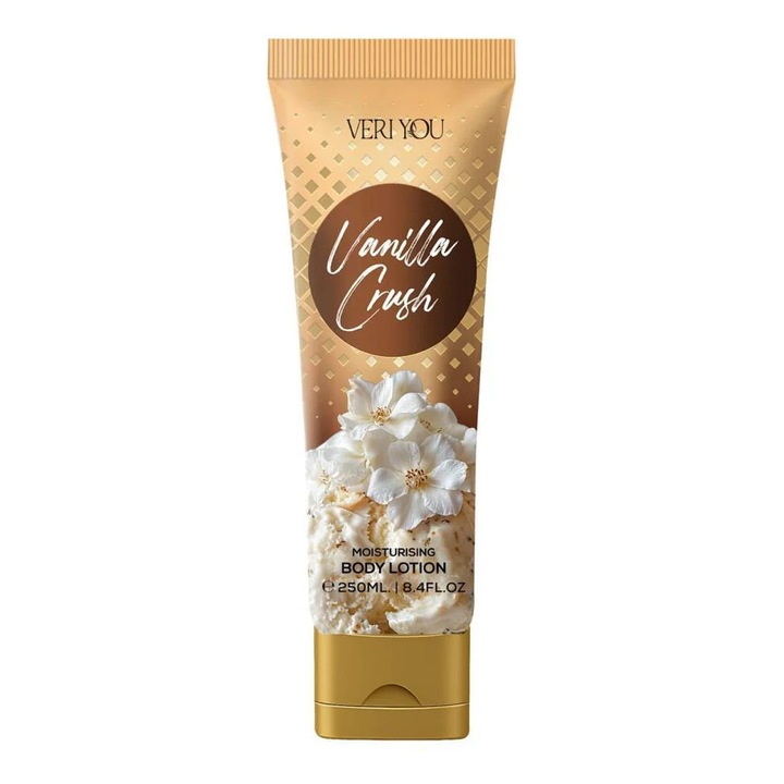VERI YOU Vanilla Crush Body Lotion 250 ml – Lotiune Hidratanta cu Aroma Dulce de Vanilie