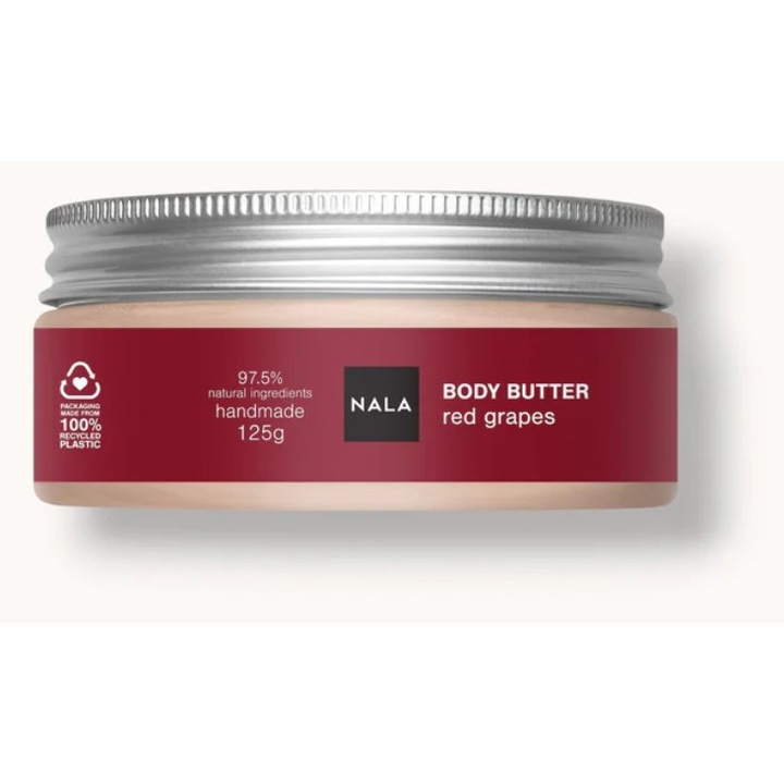 Unt de corp, NALA, Struguri rosii, 125 g
