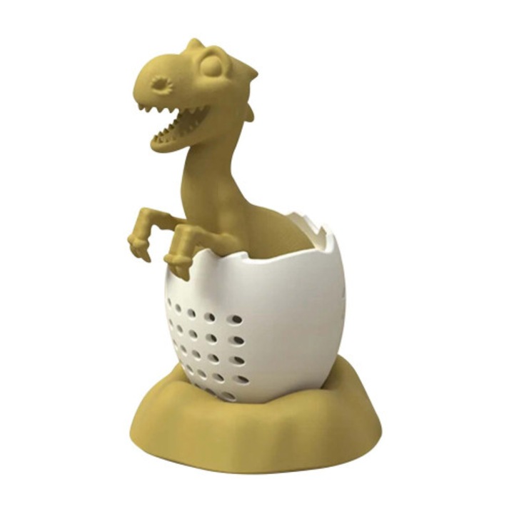 Dinoszaurusz szilikon teatojás szett, 10x6x6cm, zöld