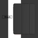 Husa tableta dual-layer 8.0inch negru 20x13cm