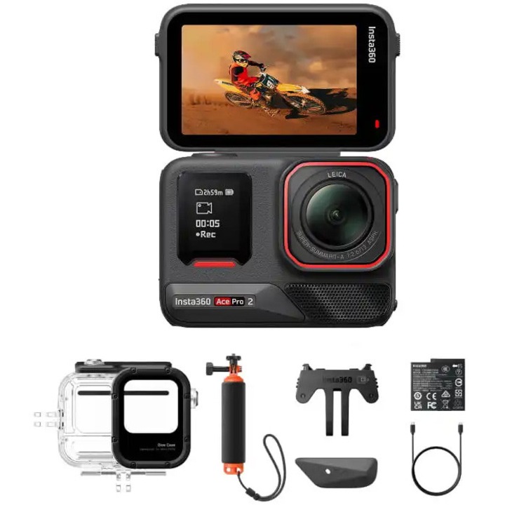 Camera video sport Insta360 Ace Pro 2, 8K, Dive Bundle