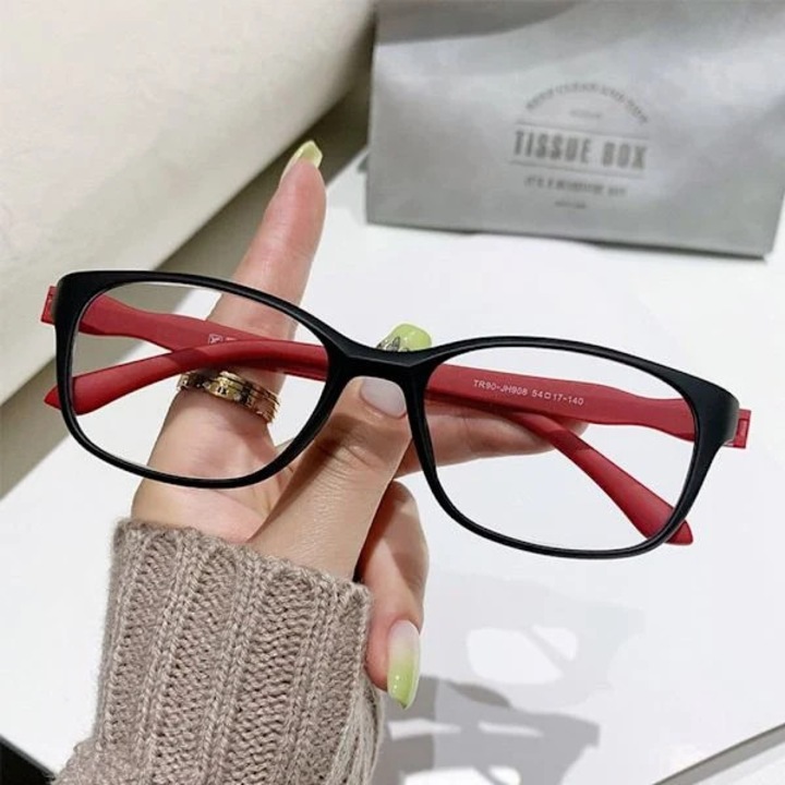 Ochelari de vedere, anti-lumina albastra, ultrausori, rosu, 50x54mm