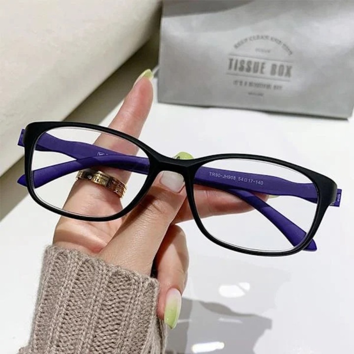 Ochelari de vedere anti-lumina albastra, +200, violet, 50x54mm