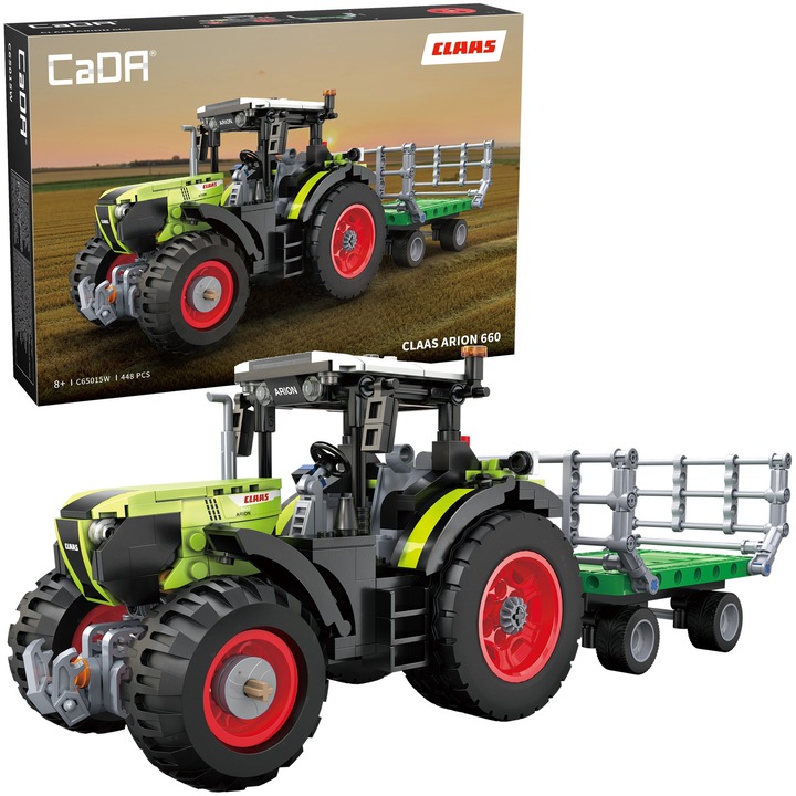 Cuburi de constructie CaDA Tractor Claas Arion 660, 448 de piese