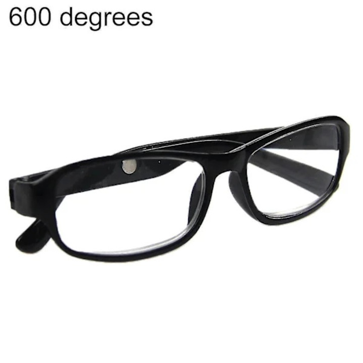 Ochelari de vedere, unisex, +4.5-+6.0 dioptrii, negru, 13.5cm