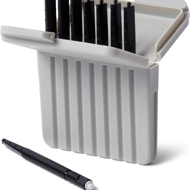 Set 8 Filtre pentru Aparat Auditiv, Garsonal®, Compatibil PHONAK, WIDEX, RESOUND, UNITRON, ACOSOUND, plastic, Alb / negru