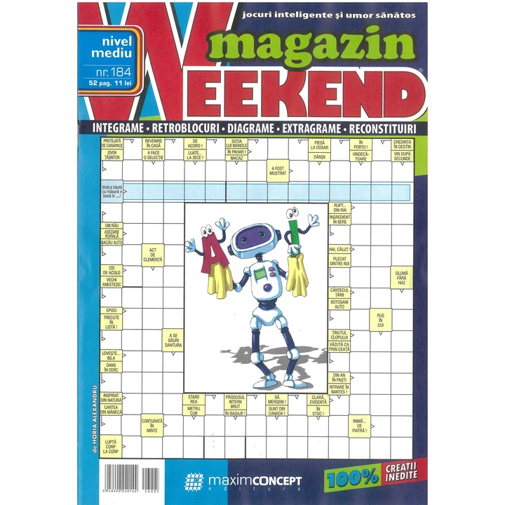 Integrame Magazin de weekend 184 - nivel mediu, editura Maxim
