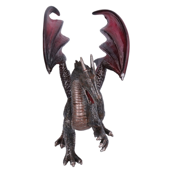 Figurina dragon decorativa, model PVC, 18x10.2cm, multicolor
