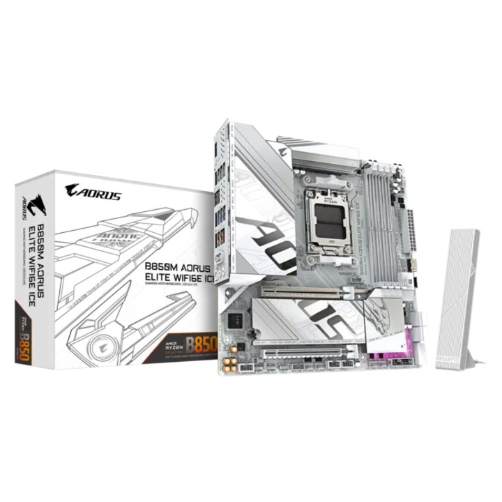 Дънна платка GB B850M AORUS ELITE WF6E ICE B850MAORUSELITEWF6EICE