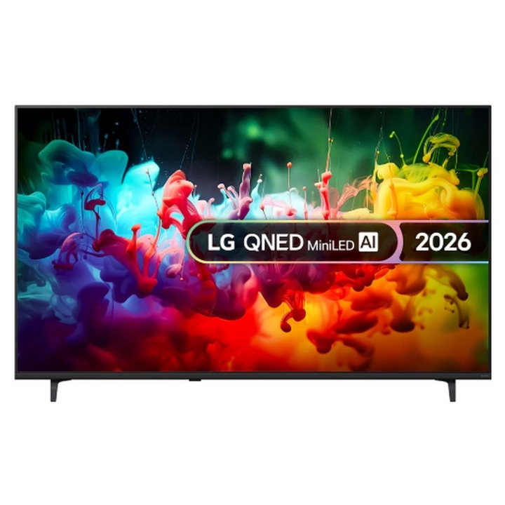 Телевизор LG 65QNED71B3B., 65" 4K QNED MiniLED Smart TV, 3840x2160, DVB-T2/C/S2, Alpha 7 AI Processor, HDR10 / HLG, webOS 26 ThinQ, VRR / ALLM / HGiG, 4K Super Upscaling, WiFi 5, Bluetooth 5.3, AirPlay 2, LAN, CI, HDMI, AI Sound Pro, Google Ca 65QNED71B3B
