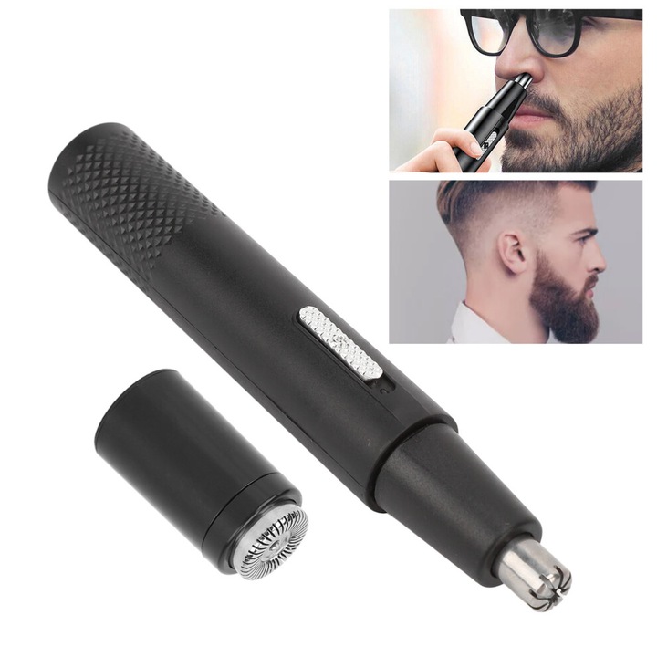 Aparat tuns nas multifunctional 2 in 1, negru, 600mAh, IPX5, 3D flotant, USB reincarcabil