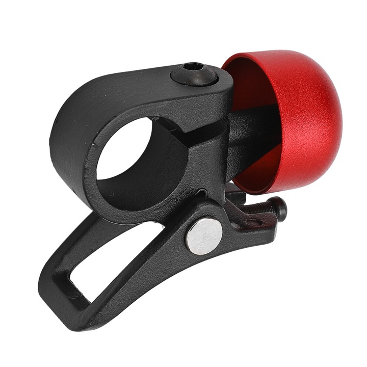 Sonerie trotineta aluminiu mini rosu 5x5cm