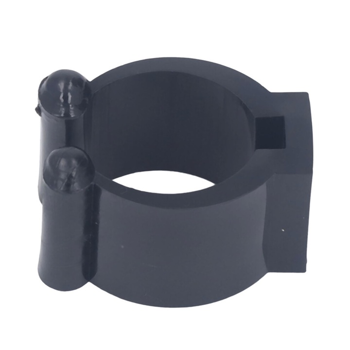 Set 20 cleme suport tac biliard, plastic, negru, 23mm