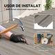 Panouri din otel galvanizat, Outsunny, Otel colorat, 129 x 45 cm, Gri deschis