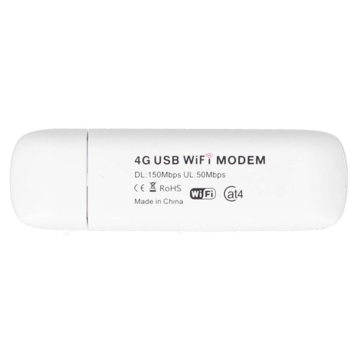 4G LTE vezeték nélküli router, kompakt, SIM foglalat, USB, fekete