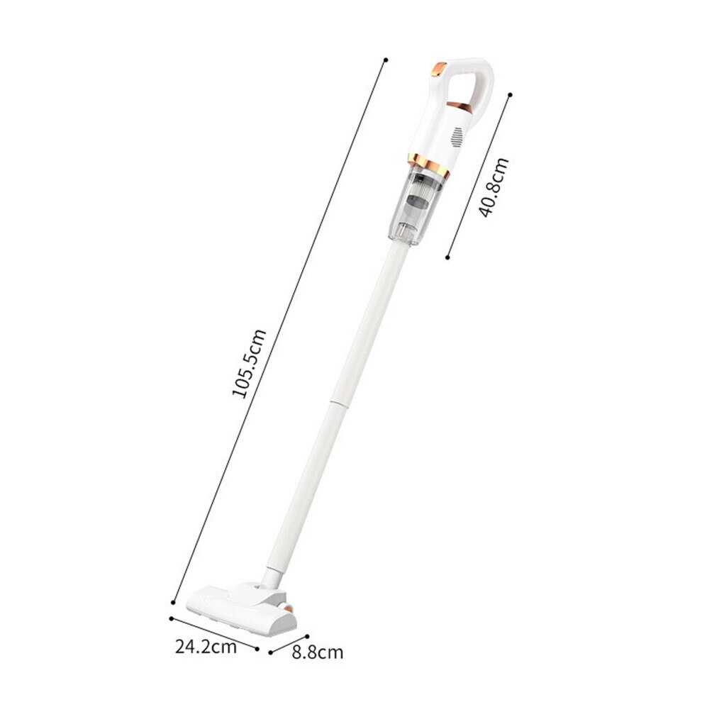 Aspirator fara fir, 8500PA, 500ml, alb, 40.8x10.5x24.2cm