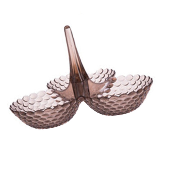 Suport fructe plastic transparent mare capacitate design elegant